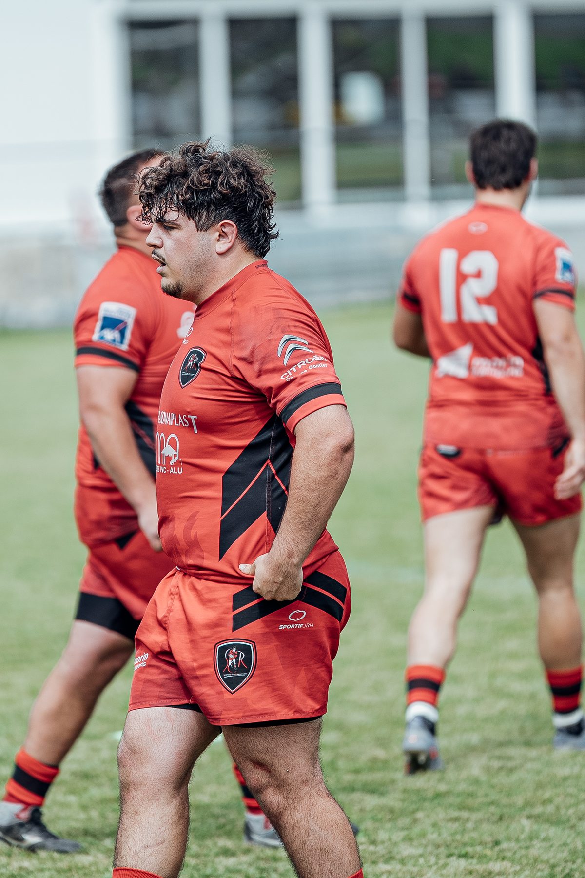 Joueur du Sporting Club Royannais sur le terrain